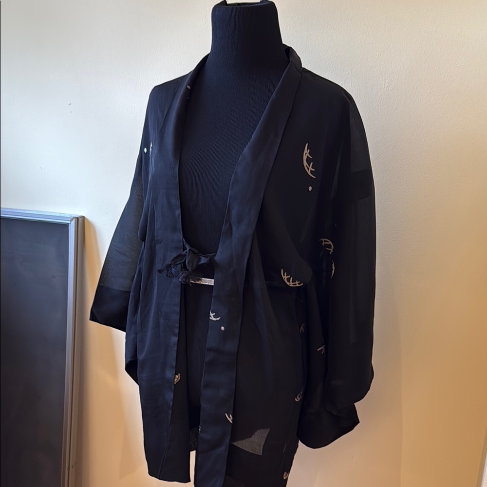 Elegant Black Kimono